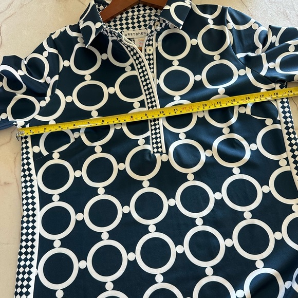 Gretchen Scott Everywhere Dress Dip & Dot Navy/White size Small - Picture 11 of 15